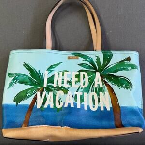 Kate Spade “I Need a Vacation” Leather Tote Bag
